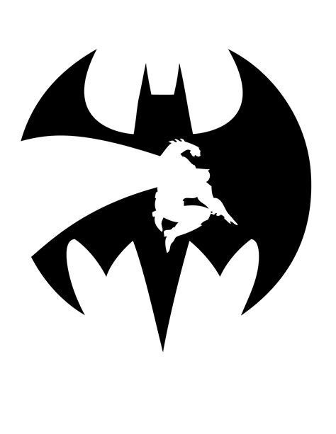 Printable Batman Pumpkin Stencil